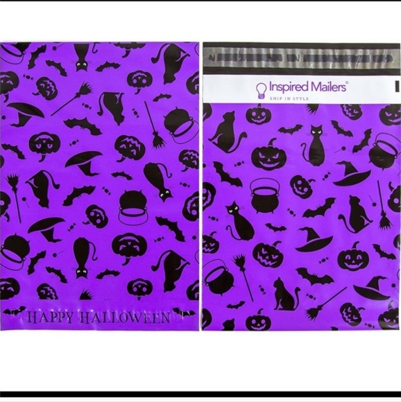 10 ct 10x13 Halloween purple 💜 poly mailers - Picture 5 of 7